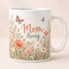 Mom Meadow Name Personalized Mug — main illustrative mockup