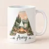 Dad Campfire Initial Personalized Mug — main illustrative mockup