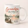 Grandpa Morning Cast Personalized Mug — main illustrative mockup