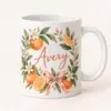 Birthday Citrus Name Personalized Mug — main illustrative mockup