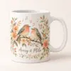 Anniversary Birdsong Personalized Mug — main illustrative mockup