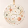 Friendship Star Cluster Personalized Round Ornament — main illustrative mockup